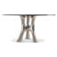 Dalton Round Glass Dining Table-154600234