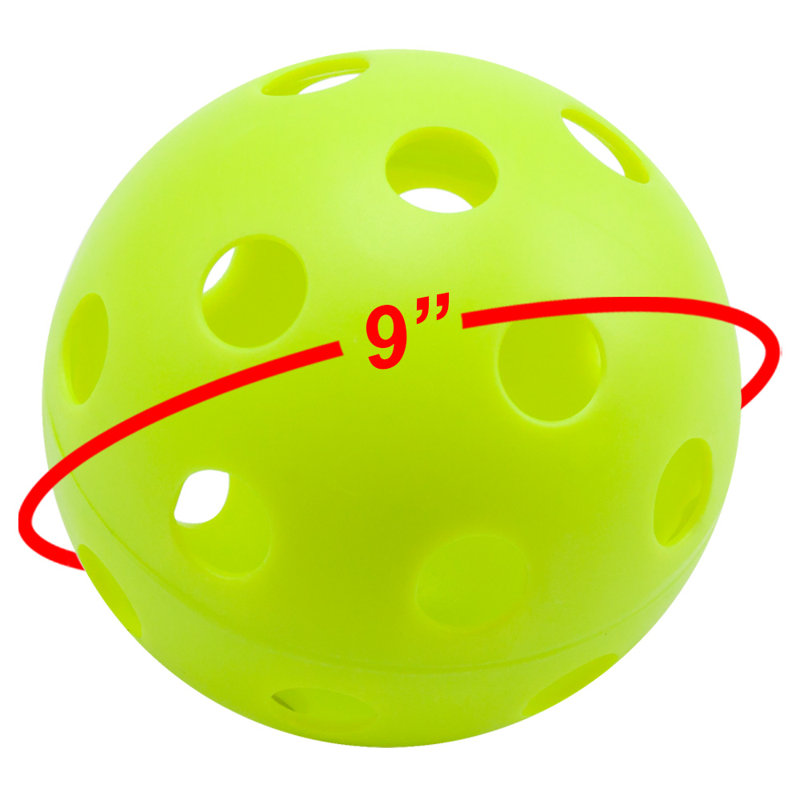 Paquet de 12 balles de baseball d'entraînement en plastique GSE pour lancer, frapper, lancer et attraper GSE, Vert