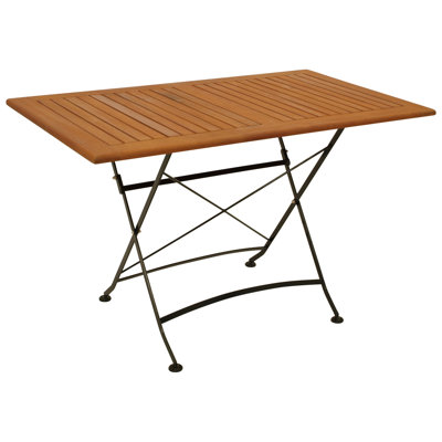 Diako Rectangular Metal Folding Outdoor , 120cm cm W 70cm cm D