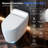 BCANHOME Smart Toilet with Tankless Bidet Wash, Auto Open Lid, 1.28 Gallons Auto Dual Flush, Heat Seat, Warm Wash/Dryer, Soft Closing, Remote Control