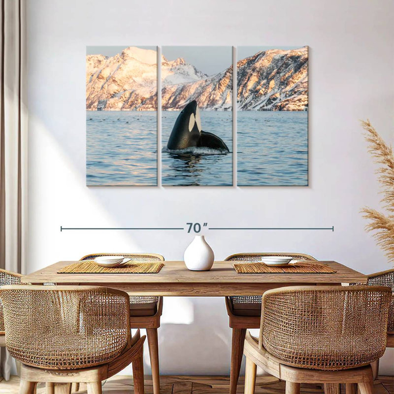 Brampt Spyhopping Killer Whale, 36" H x 57" W
