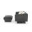 Upholstered Chesterfield Sofa with Ottoman-268910157