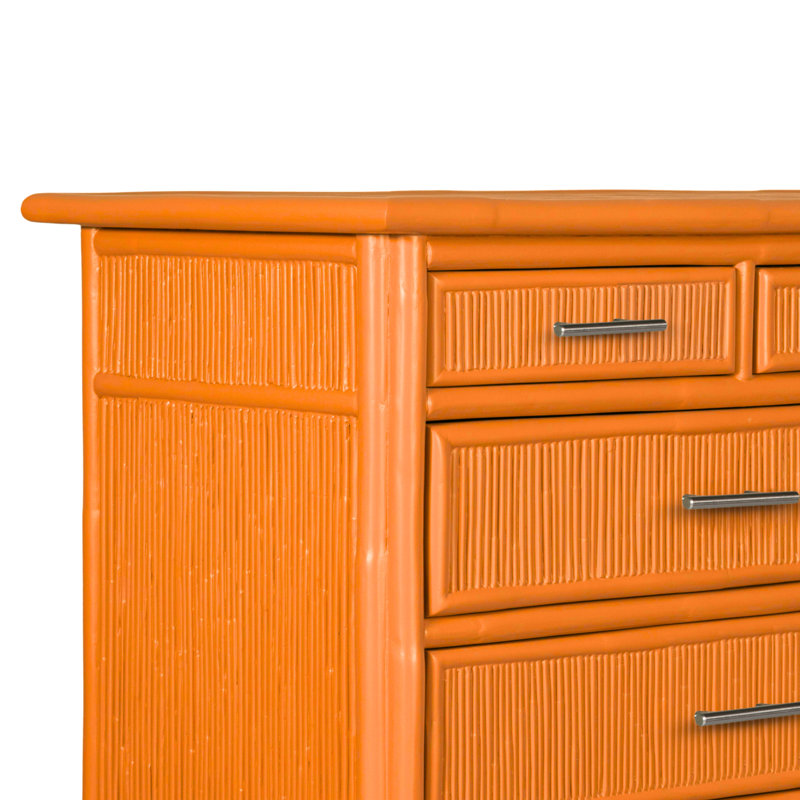 Bermuda 9 - Drawer Dresser, Citrus Orange