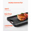 Plaque de cuisson rectangulaire réversible en fonte pour barbecue-111170519