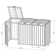Cumbie Wooden Triple Bin Store