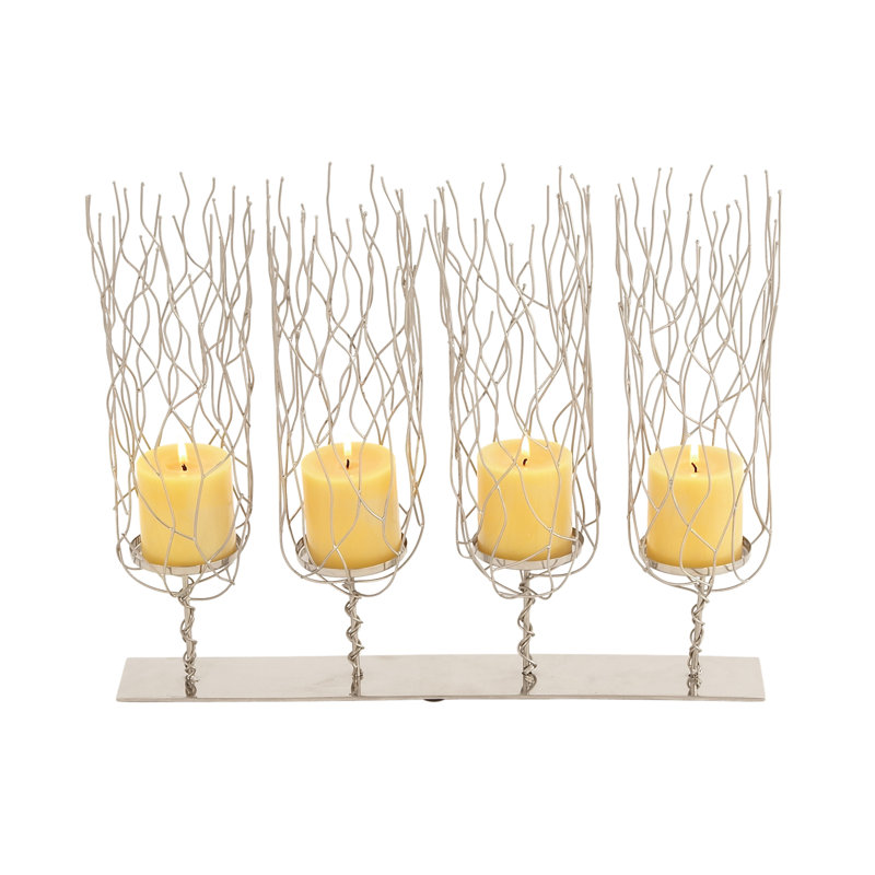 Pernilla 15'' H Stainless Steel Tabletop Candelabra
