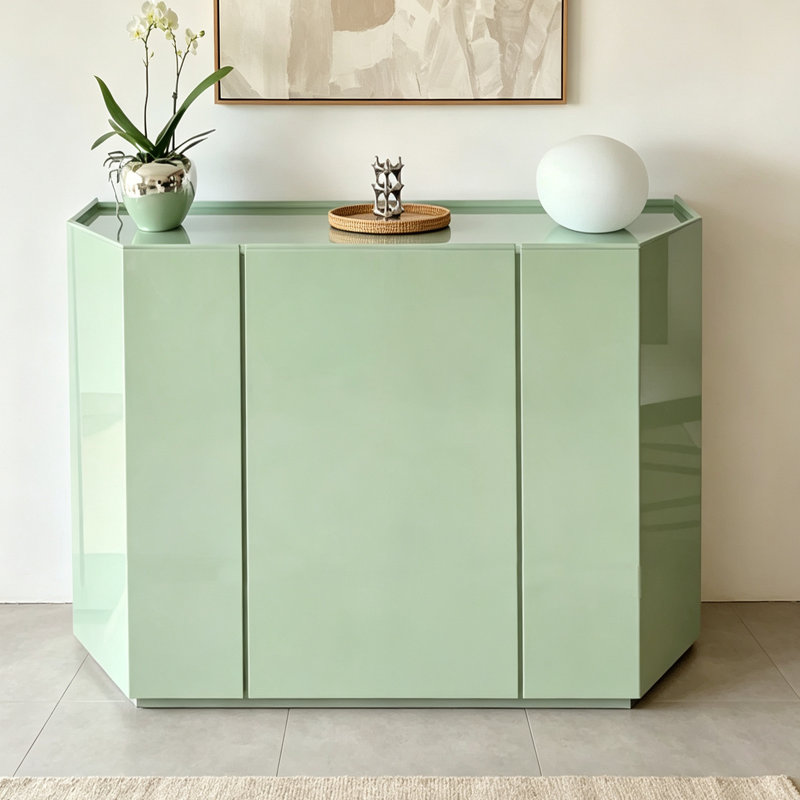 Buffet Modern, 35.4" H x 55.12" W x 15.75" D, Light Green
