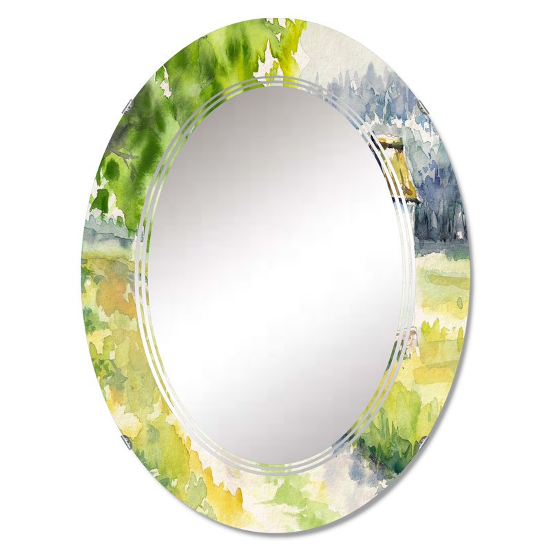 Miroir de salle de bain ovale mural, 30 po x 20 po