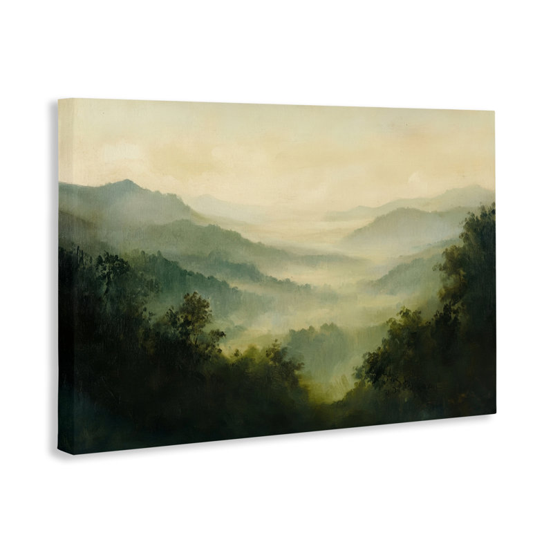 «Through The Haze Landscape Canvas», conception par Petal Prints Design