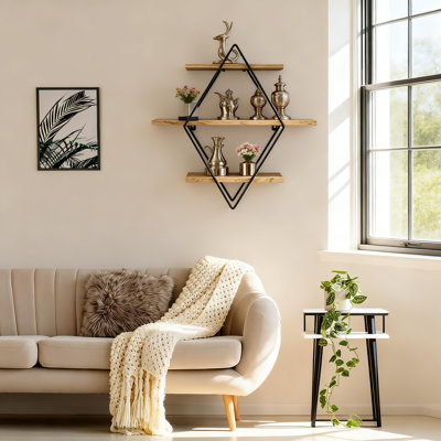 Lorenza Diamond Floating Shelf