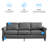 3-Piece Upholstered Sofa Set – Modern Microfabric Couch, Space-Saving Design for Apartments & Small Living Rooms-66004471