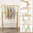 Marsilio Foldable Baby Clothing Rack with Double Rods & Storage Shelf, Baby Shower Rack-283066694