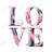 Love bloom - 32"x32" art on canvas