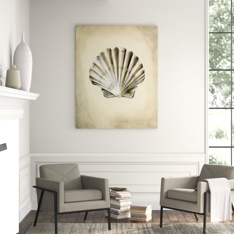 Seashells IV Print by Sydney Edmunds, Outdoor, 59" H x 47" W x 1.5" D