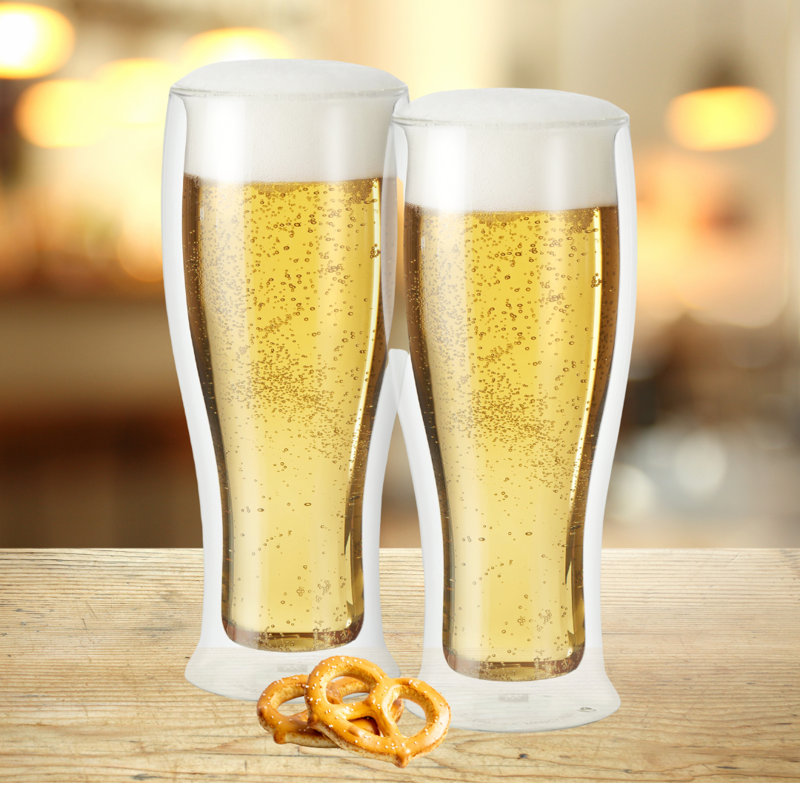 Ensemble de 2 pièces 14 oz OGGI Ensemble de verres en verre Pilsner