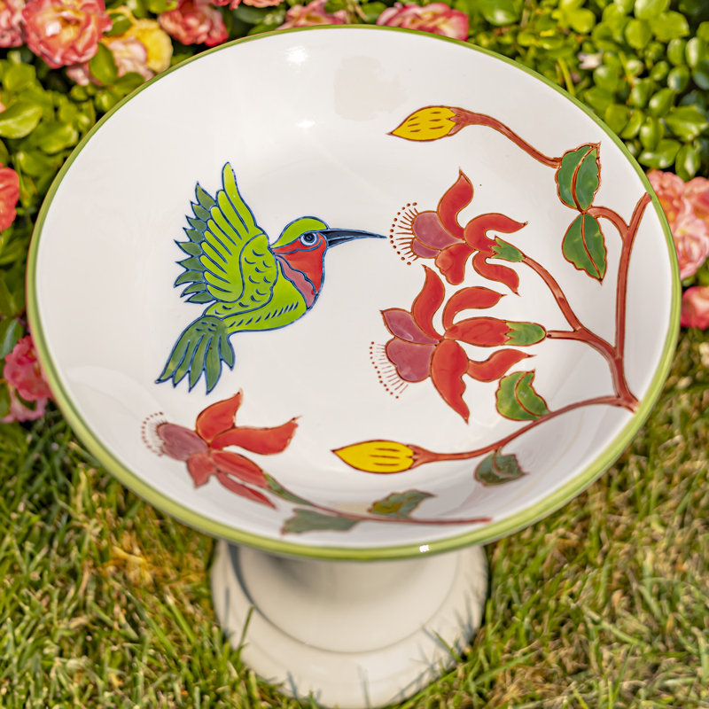 Bilguun Ceramic Single Tier Birdbath