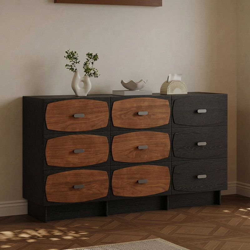 Buffet rétro de style chinois minimaliste