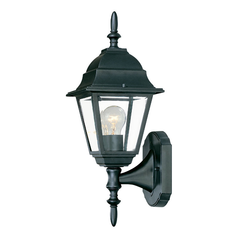 Lanterne murale d'extérieur Ledbetter, Noir mat