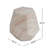Hexagonal Round Travertine Accent Table