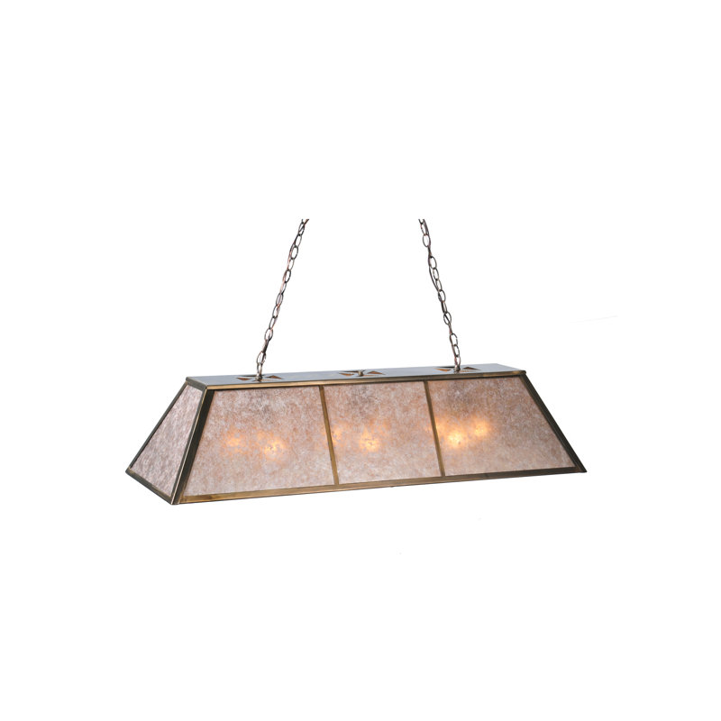 Bronze 48" Glass 9-Light Indoor/Outdoor Pendant