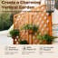 182.9cm H x 61cm W Wood Lattice Panel Trellis-1550190815