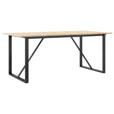 Solid Wood Top Dining Table