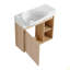 Meuble-lavabo mural 26 po avec lavabo en céramique blanche et porte à fermeture en douceur-1322195631-1322195617