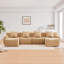 Canapé doux en tissu désossé, conception antidérapante, chaise longue d'assemblage, accoudoirs incurvés, support ergonomique, éponge à haute densité 32D, pour les salons-1330319708-1330319709-1330319705