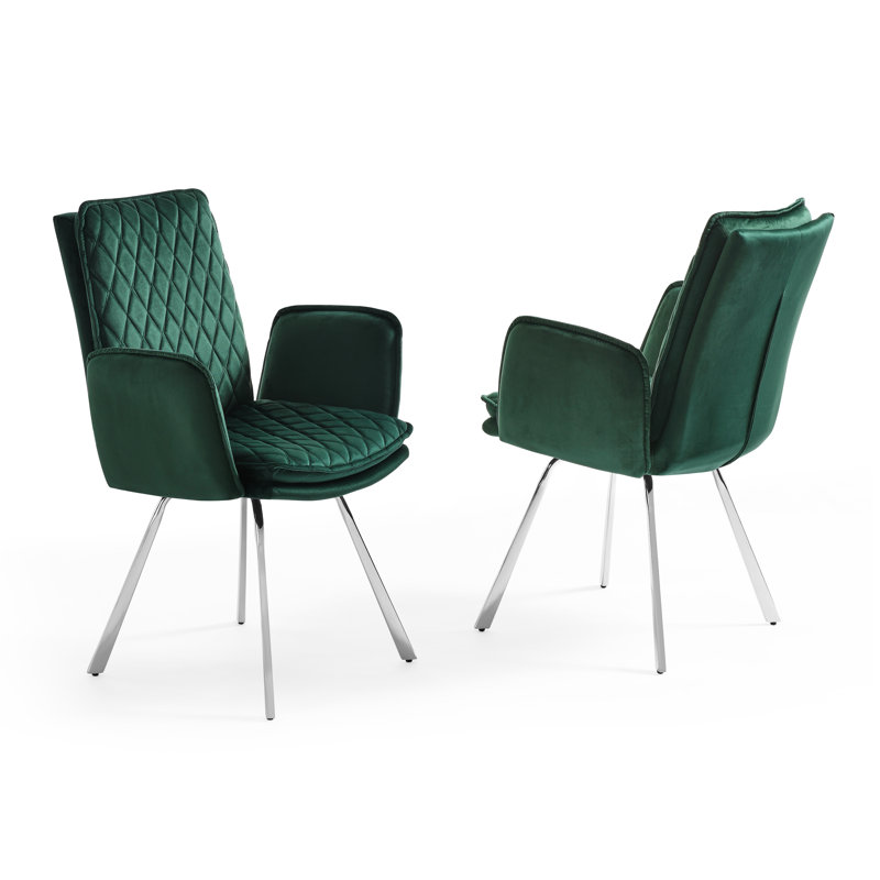 Fauteuil Giacchetto, Vert, Chrome chrome