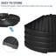 Poids de base du parasol de patio - 4, 150 lb Capacité, noir, eau / sable, conception semblable, utilisation extérieure 4, jusqu'à lb, option de remplissage d'eau / sable, toutes saisons