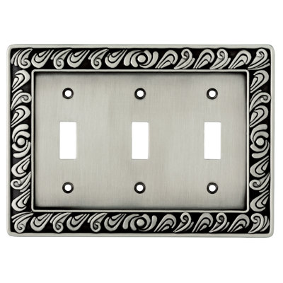 Paisley 3-Gang Toggle Light Switch Wall Plate