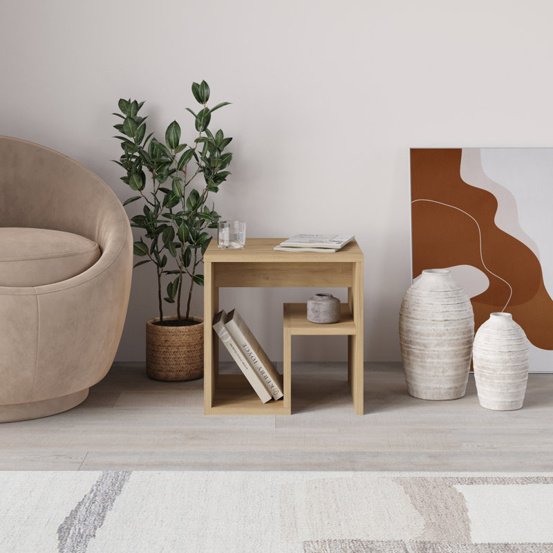 Sierd End Table, Sapphire Oak