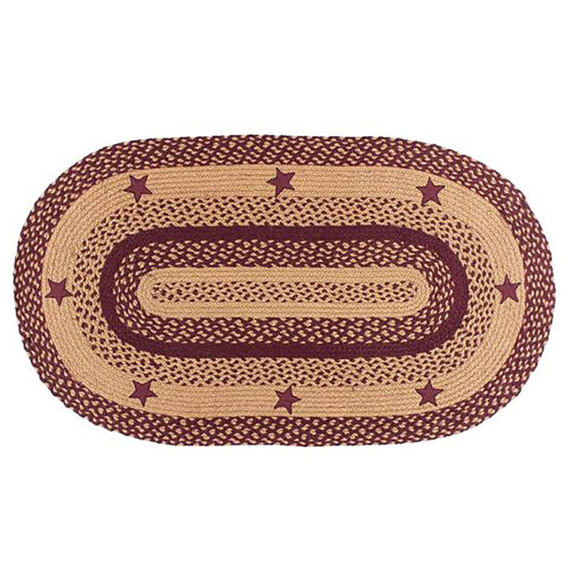 Star Geometric Indoor Rug, Oval  5' x 8'