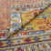 Zahara Hand Knotted Wool Area Rug in Saffron; Gold; Blue; Red