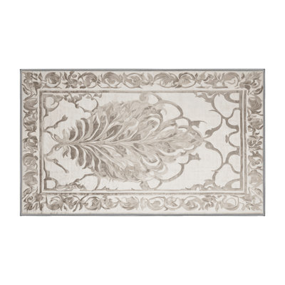 Tapis gris lavable à la machine