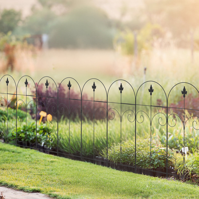 Halden 112.00cm H x 381.00cm W Metal Fence Panels Included