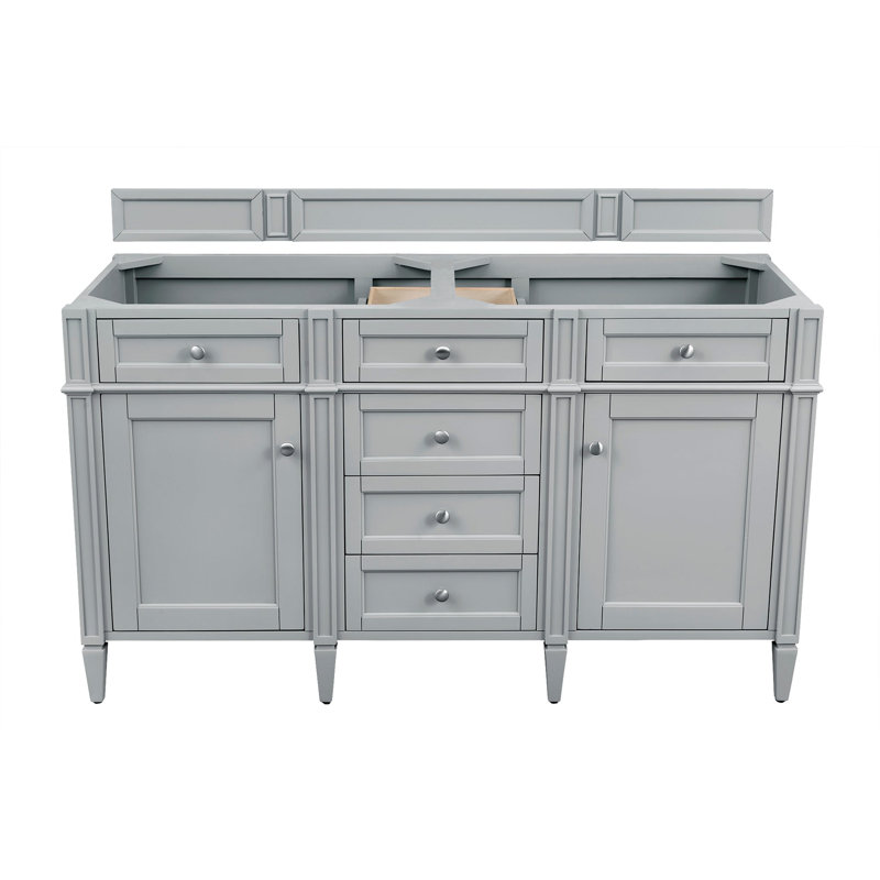 Brittany 60'' W Double Vanity, Urban Gray, Siberian