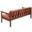 Jaqualyn 164cm Wide Pine Garden Sofa with Cushions-1483952538-1483952539
