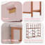 Commode pour chambre à coucher, commode de rangement haute avec 12 tiroirs en tissu et poches latérales, commode de tiroirs-243276281