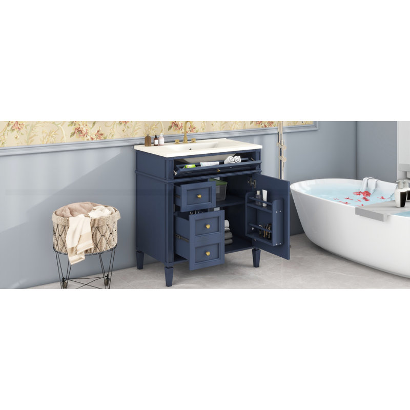 Meuble-lavabo de 30 po avec lavabo supérieur