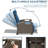 Patio Recliner With Comfortable Back And Neck Support - Blue Adjustable Protected, Navy Blue, Seat