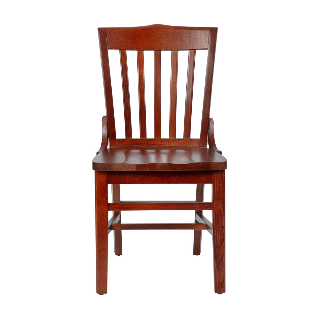 HERCULES Series Finished School House Back Wooden Restaurant Chair Lark Manor™ 