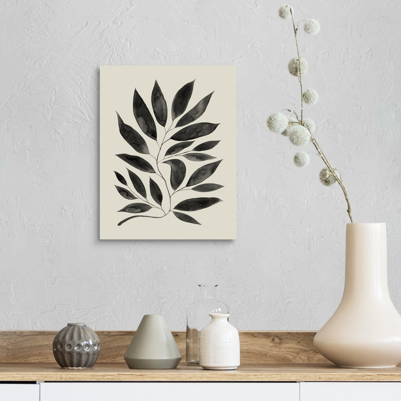 Art mural sur toile Branched Composition II, Toile tendue, H 14 po x l 11 po