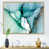 Toile avec cadre flottant brun