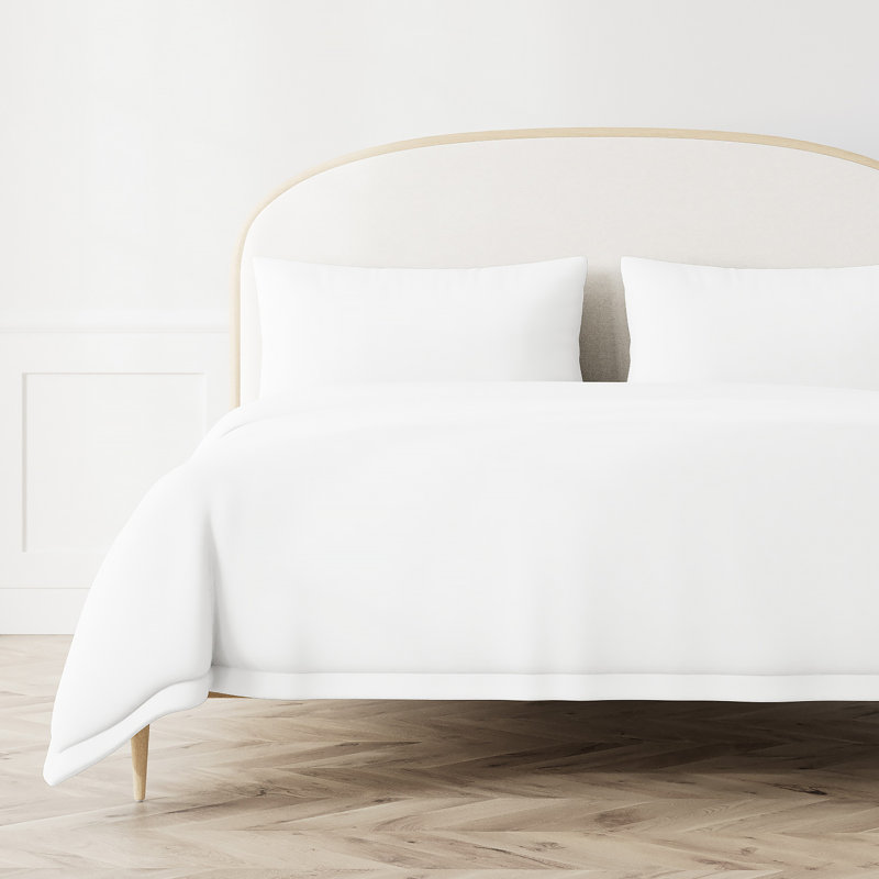 Housse de couette 100% Lyocell Ready-to-Bed, Housse de couette pour très grand lit, Blanc