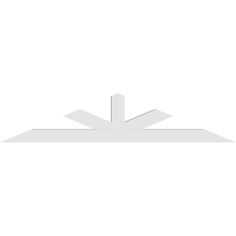 Support à pignon Saratoga, H 15 po x l 72 po (pas 5/12), P 4 po x F 4 po, PVC