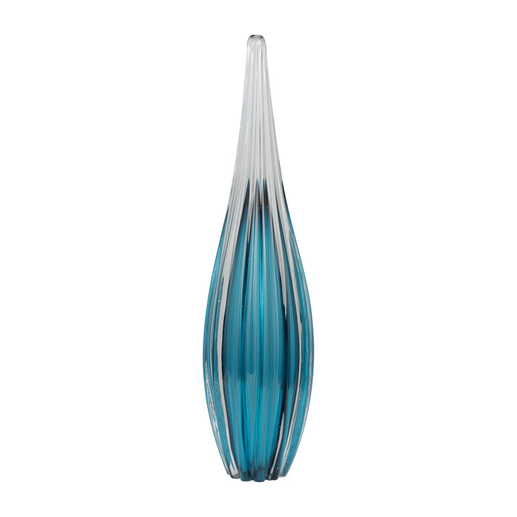 Inori Glass Paperweight - Glass Sculpture for Decorative Table Accent - Contemporary Home or Office Decor - Creative Glassware Figure Statue