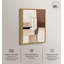 Impression sur toile Plaster Collage II par Art Remedy, cadre doré, 36 x 54-60910880-60910894
