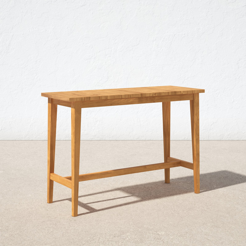 Knightly Rectangular Teak Outdoor Buffet & Console Table , 50'' in. W 18.5'' in. D