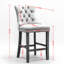 Chaises de bar modernes en velours avec capitonnage à boutons, fabrication en bois massif (chaises rembourrées de luxe, décoration, mousse haute densité,-700792731-700792727-700792730